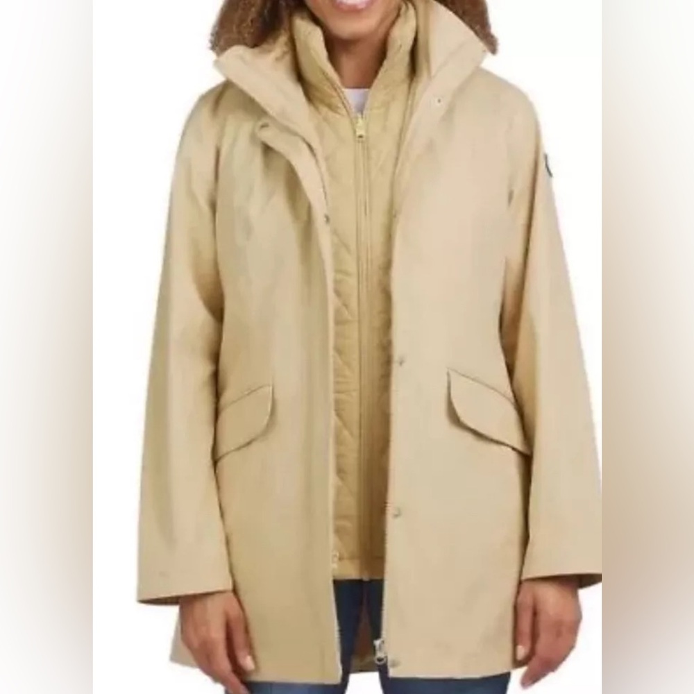NWT Lands' End Ladies' 3-in-1 Systems Jacket Tan Small
